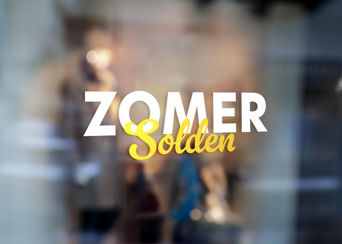 Zomer Solden Sticker Digitale Drukkerij Geprint Webshop Online Drukwerk